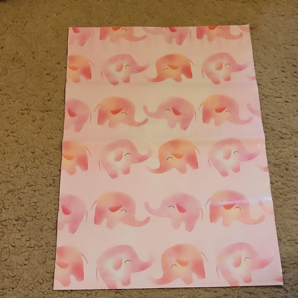 Pink Elephant Patterned Poly Mailer - Picture 2 of 3